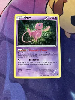 Mew - 29/124 - Pokemon Fates Collide XY Holo Rare Card LP - Image 1