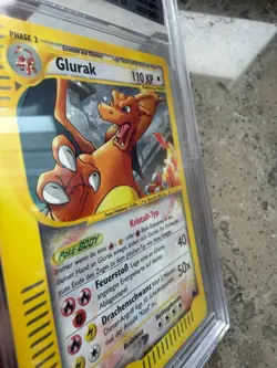 Charizard Glurak Skyridge 146/144 Crystal BGS No PSA 7.5 German Deutsch 2003 - Image 4