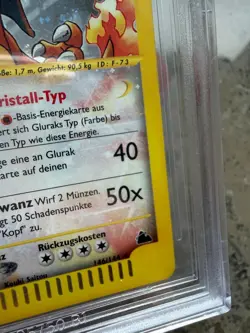 Charizard Glurak Skyridge 146/144 Crystal BGS No PSA 7.5 German Deutsch 2003 - Image 5