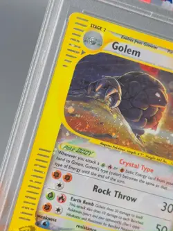 Golem Crystal Holo, ENG 148/144 Skyridge PSA5 EX SWIRL psa 5 /nobgs no charizard - Image 4