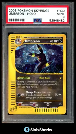 2003 POKEMON SKYRIDGE #H30/H32 UMBREON HOLO PSA 9 - Image 1