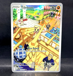 2024 POKEMON TWILIGHT MASQUERADE TIMBURR 183/167 ILLUSTRATION RARE - Image 1