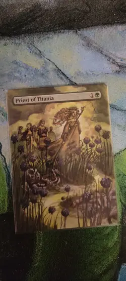 MTG ALTER: Priest of Titania, by Sk8rArt. Full art alter - Image 1