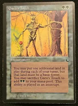 Mtg 🔮 Gaea's Touch 🔮 The Dark LP/NM Magic the Gathering - Image 1