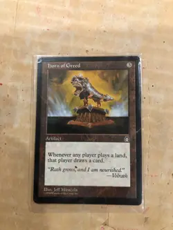 Horn of Greed Stronghold Regular (1998) - Magic the Gathering Rare Artifact Nice - Image 1