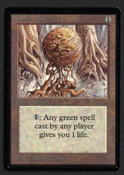 ***Beta Wooden Sphere*** MTG Beta Magic Kid Icarus - Image 1