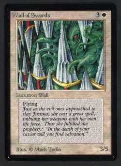 ***Beta Wall of Swords*** MTG Beta Magic Kid Icarus - Image 1