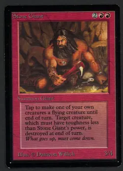 ***Beta Stone Giant*** MTG Beta Magic Kid Icarus - Image 1