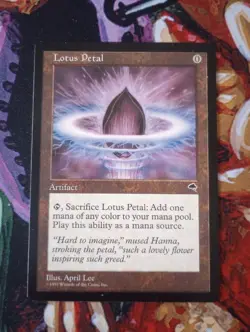 Lotus Petal - MTG - Tempest - TMP - Played - Image 1
