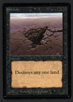 ***Beta Sinkhole*** MTG Beta Magic Kid Icarus - Image 1