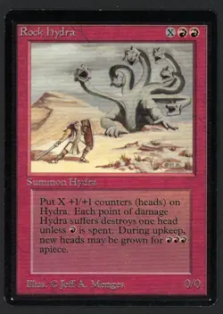 ***Beta Rock Hydra (Vertical Indent)*** MTG Beta Magic Kid Icarus - Image 1