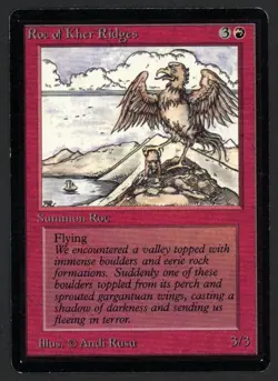 ***Beta Roc of Kher Ridges*** MTG Beta Magic Kid Icarus - Image 1