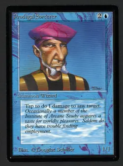 ***Beta Prodigal Sorcerer*** MTG Beta Magic Kid Icarus - Image 1