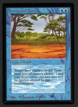 ***Beta Phantasmal Terrain*** MTG Beta Magic Kid Icarus - Image 1