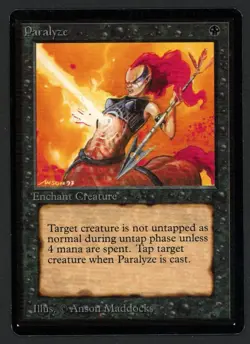 ***Beta Paralyze*** MTG Beta Magic Kid Icarus - Image 1