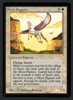 ***Beta Mesa Pegasus*** MTG Beta Magic Kid Icarus - Image 1