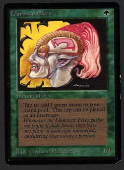 ***Beta Llanowar Elves*** MTG Beta Magic Kid Icarus - Image 1