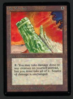 ***Beta Jade Monolith*** MTG Beta Magic Kid Icarus - Image 1