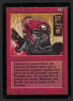 ***Beta Ironclaw Orcs*** MTG Beta Magic Kid Icarus - Image 1