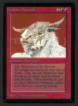 ***Beta Hurloon Minotaur*** MTG Beta Magic Kid Icarus - Image 1