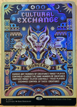 LIMITED EDITION Secret Lair MtG Cultural Exchange Unplayed NM FULL ART FOIL! - Image 1
