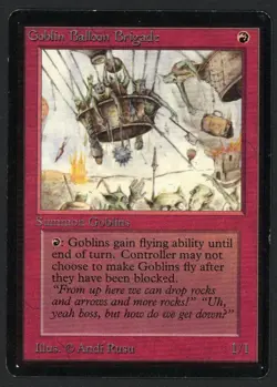 ***Beta Goblin Balloon Brigade*** MTG Beta Magic Kid Icarus - Image 1
