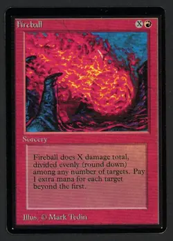 ***Beta Fireball*** MTG Beta Magic Kid Icarus - Image 1