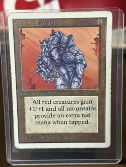 MTG Gauntlet of Might Unlimited English Moderately Played MP - Image 1