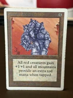 MTG Gauntlet of Might Unlimited English Moderately Played MP - Image 2