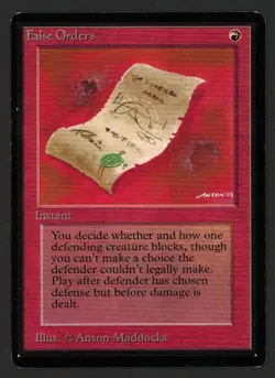 ***Beta False Orders*** MTG Beta Magic Kid Icarus - Image 1