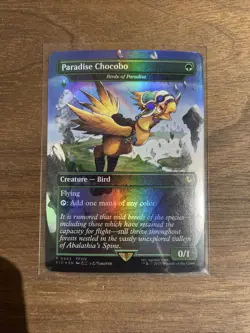 Paradise Chocobo 483 Promo Borderless Foil Final Fantasy Chocobo Box MTG NM - Image 1