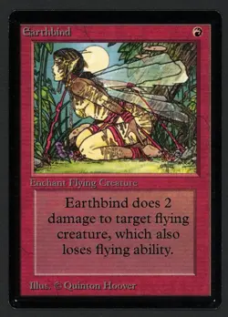 ***Beta Earthbind*** MTG Beta Magic Kid Icarus - Image 1
