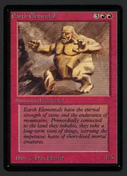***Beta Earth Elemental*** MTG Beta Magic Kid Icarus - Image 1