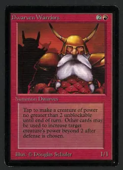 ***Beta Dwarven Warriors*** MTG Beta Magic Kid Icarus - Image 1
