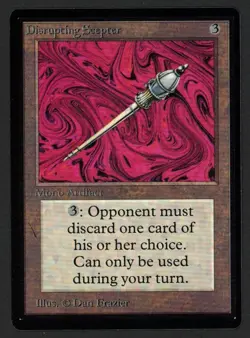 ***Beta Disrupting Scepter*** MTG Beta Magic Kid Icarus - Image 1