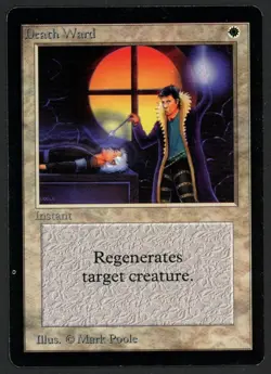 ***Beta Death Ward*** MTG Beta Magic Kid Icarus - Image 1