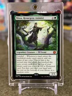 Nissa, Resurgent Animist MYTHIC #22 March of Machine: Aftermath MAT MTG - Image 1