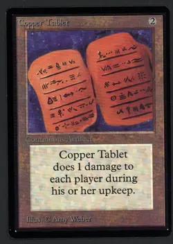 ***Beta Copper Tablet*** MTG Beta Magic Kid Icarus - Image 1