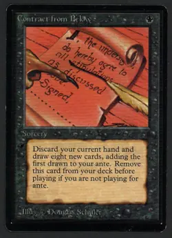 ***Beta Contract from Below (Light Indent)*** MTG Beta Magic Kid Icarus - Image 1