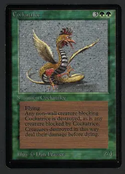 ***Beta Cockatrice*** MTG Beta Magic Kid Icarus - Image 1