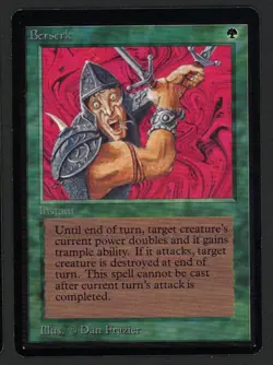 ***Beta Berserk*** MTG Beta Magic Kid Icarus - Image 1