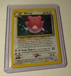 Pokemon TCG Neo Revelation Blissey 2/64 Holo Card 2000 Played Vintage RARE - Image 1