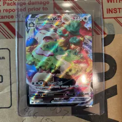 Snorlax VMAX 142/202 Ultra Rare Pokemon SWSH01: Sword & Shield Base Set NM - Image 1
