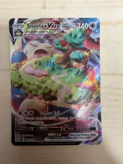 Snorlax VMAX 142/202 Ultra Rare Pokemon SWSH01: Sword & Shield Base Set NM - Image 1