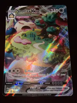 Snorlax VMAX 142/202 Ultra Rare Pokemon SWSH01: Sword & Shield Base Set NM - Image 1