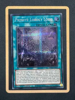 Yu-Gi-Oh TCG - Primite Lordly Lode - MP25-EN114 - Prismatic Secret Rare Card - Image 1