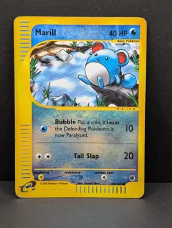 Marill 120/165 Expedition Base Set Reverse Holo Rare Pokemon TCG Nintendo MP - Image 1
