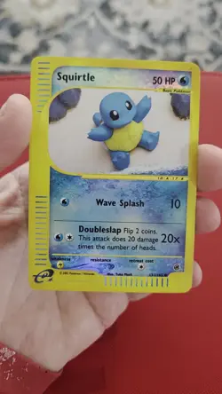 Pokemon Squirtle Reverse Holo Card 131/165 Expedition Base Set - Image 2