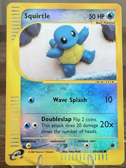 Squirtle 131/165 Expedition Base Set Reverse Holo - Image 1