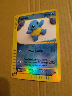 Pokemon Squirtle Reverse Holo Card 131/165 Expedition Base Set - Image 3